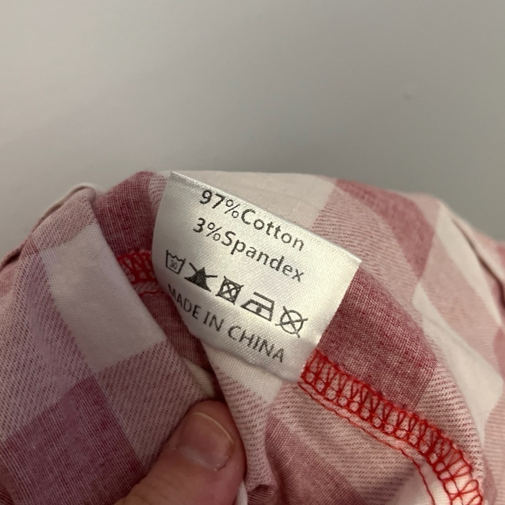 0224-28 Red Gingham Top - Picture 2 of 2
